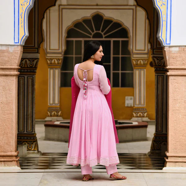 Anarkali Suit Set & Pant With Dupatta