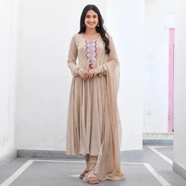 Anarkali Suit Set & Pant With Dupatta