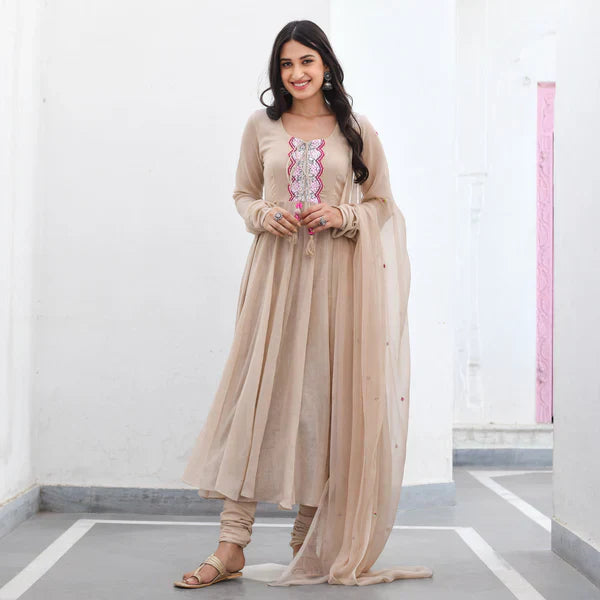 Anarkali Suit Set & Pant With Dupatta