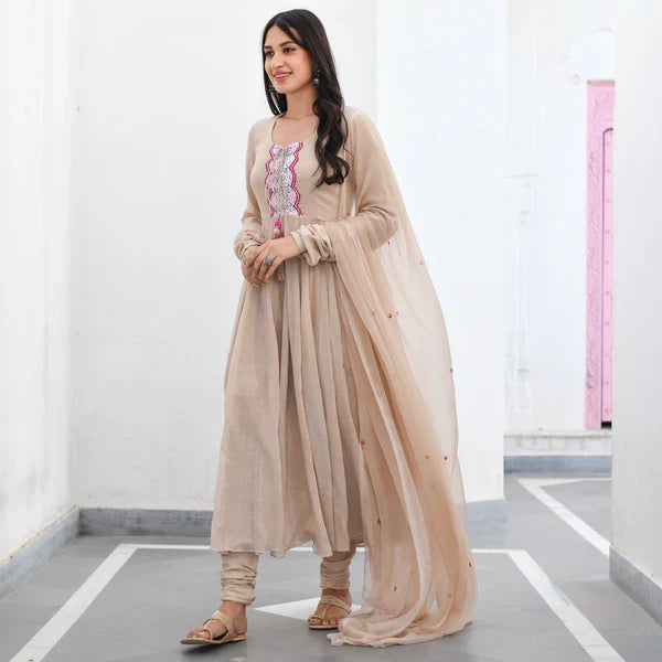 Anarkali Suit Set & Pant With Dupatta