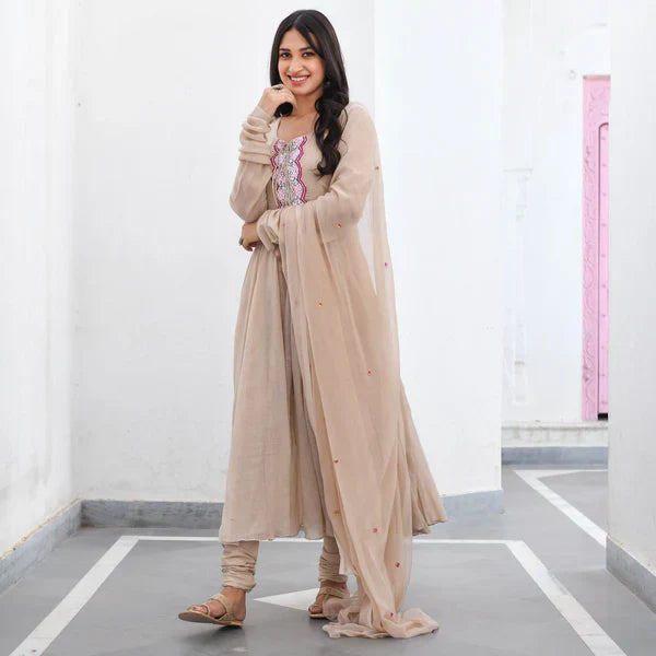 Anarkali Suit Set & Pant With Dupatta