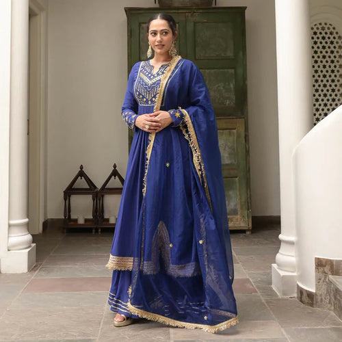 Anarkali Suit Set & Pant With Dupatta