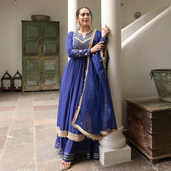 Anarkali Suit Set & Pant With Dupatta