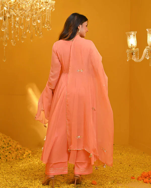 Anarkali Suit Set & Pant With Dupatta