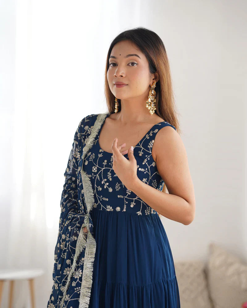 Anarkali Suit Set & Pant With Dupatta