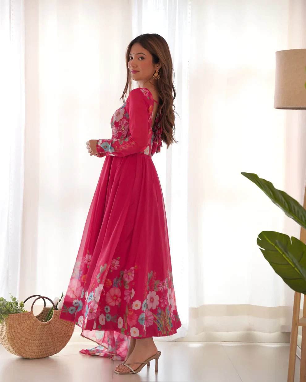 Anarkali Suit Set & Pant With Dupatta