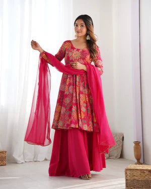 Anarkali Suit Set & Pant With Dupatta