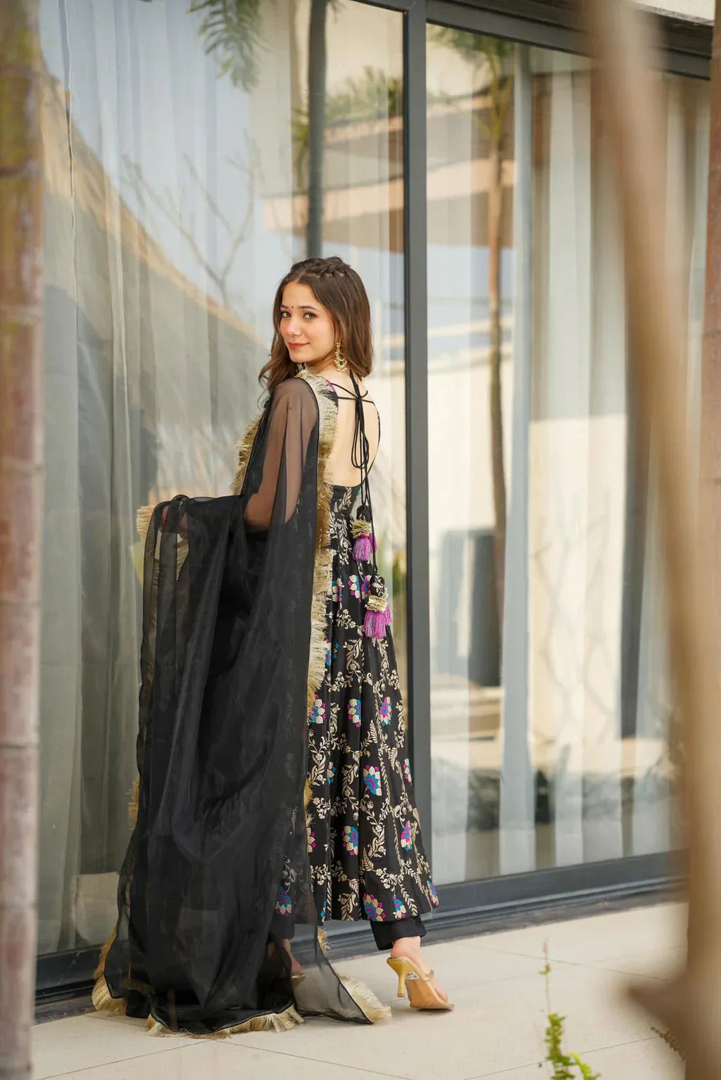 Anarkali Suit Set & Pant With Dupatta