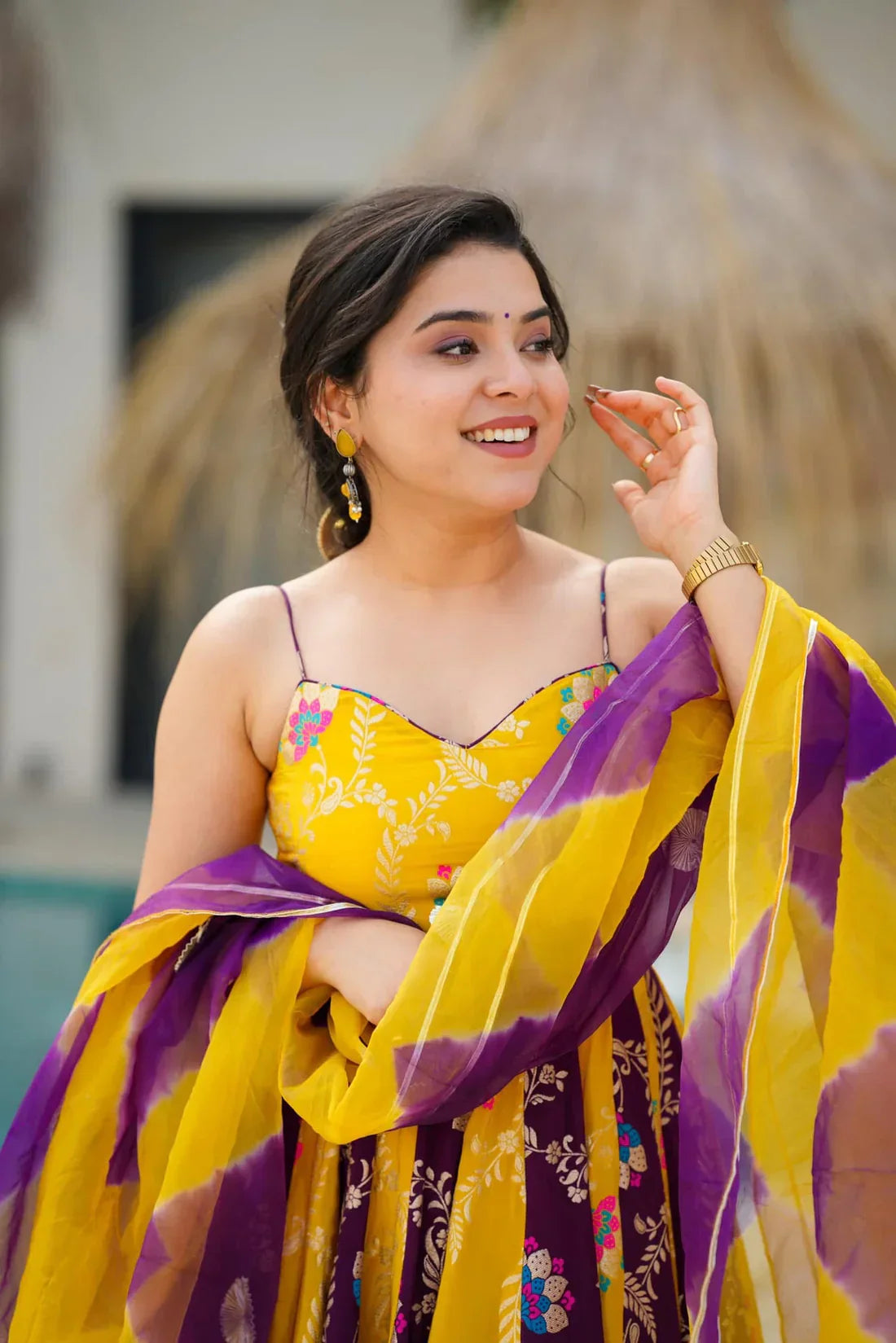 Anarkali Suit Set & Pant With Dupatta