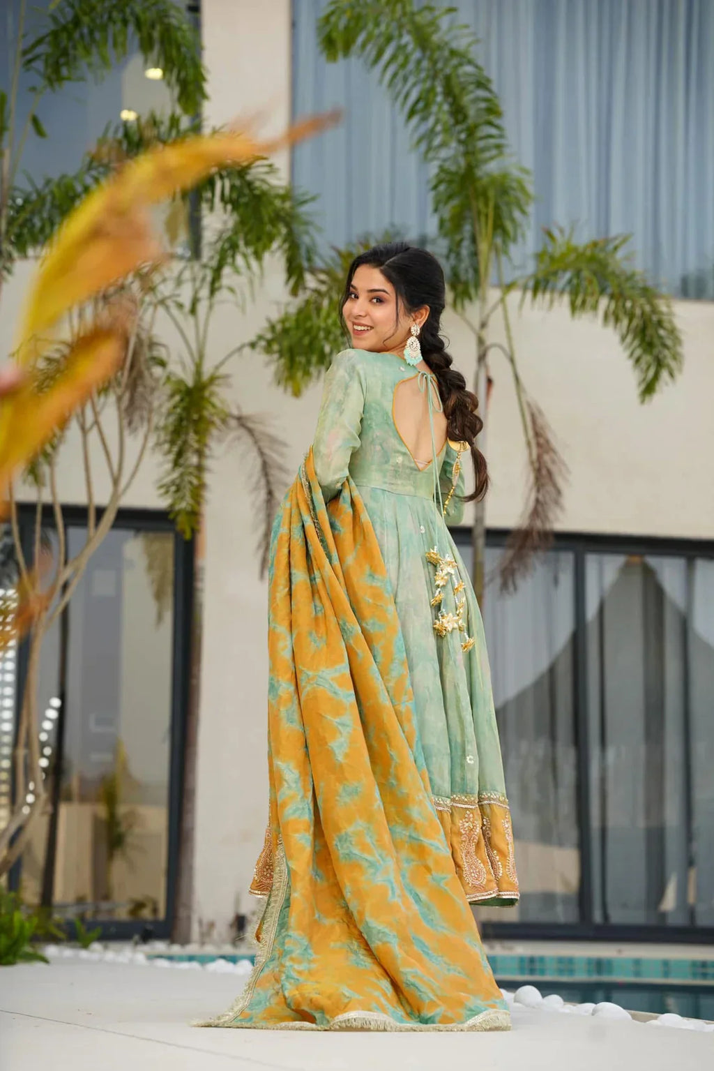 Anarkali Suit Set & Pant With Dupatta