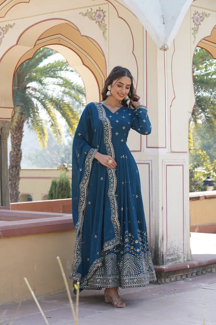 PREMIUM DESIGNER GOWN WITH DUPATTA