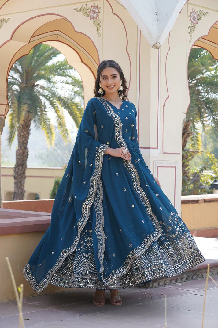 PREMIUM DESIGNER GOWN WITH DUPATTA
