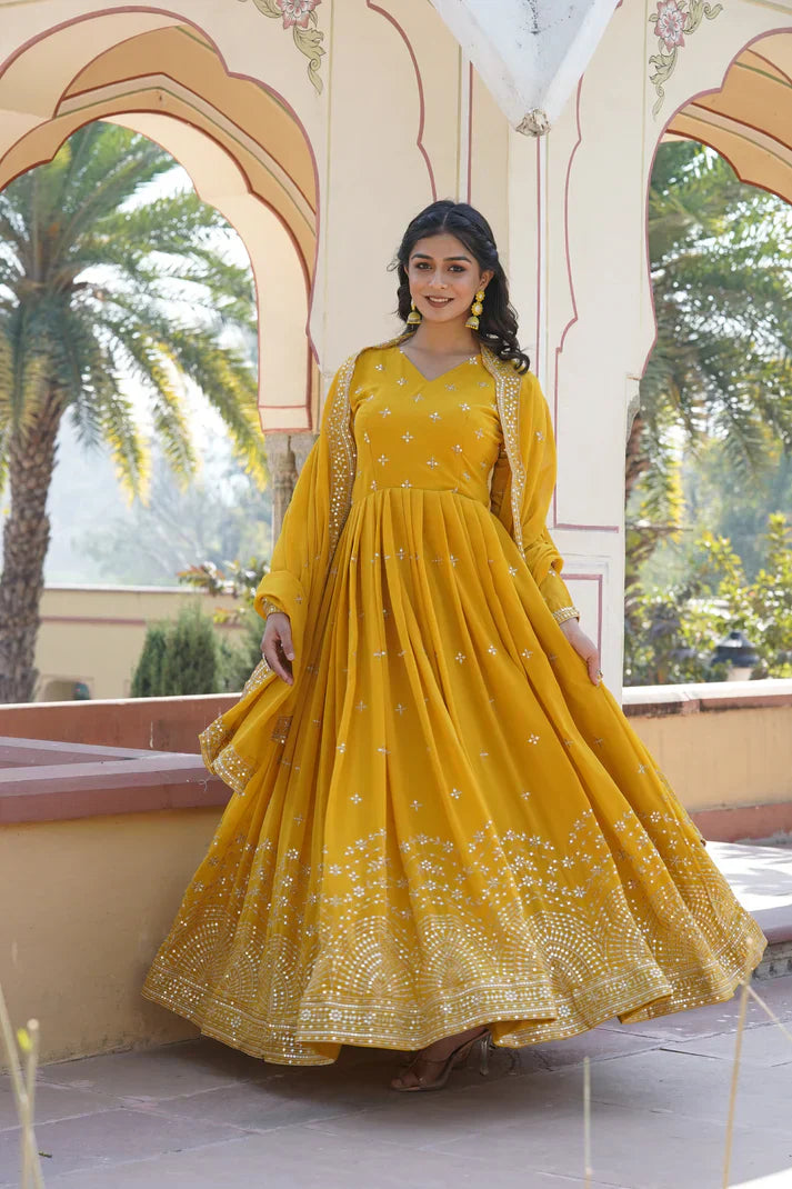 PREMIUM DESIGNER GOWN WITH DUPATTA