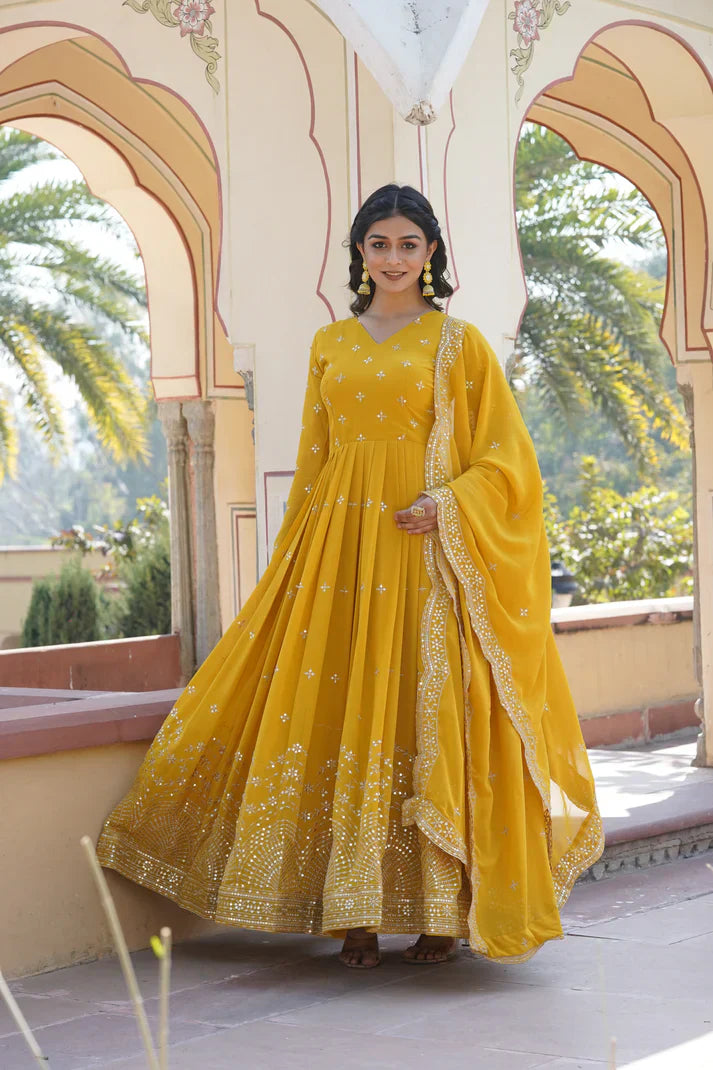 PREMIUM DESIGNER GOWN WITH DUPATTA
