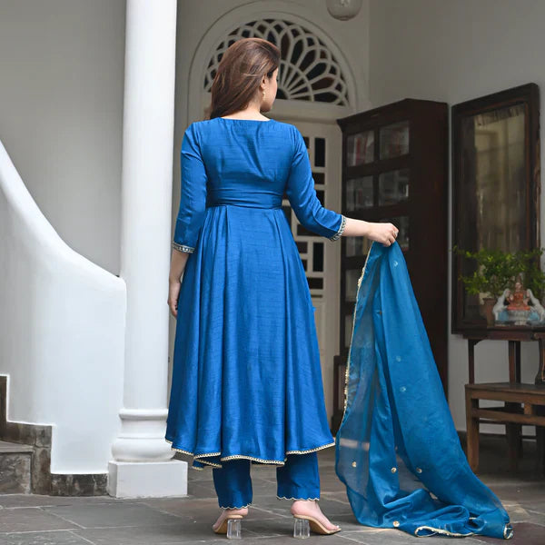 Anarkali Suit Set & Pant With Dupatta