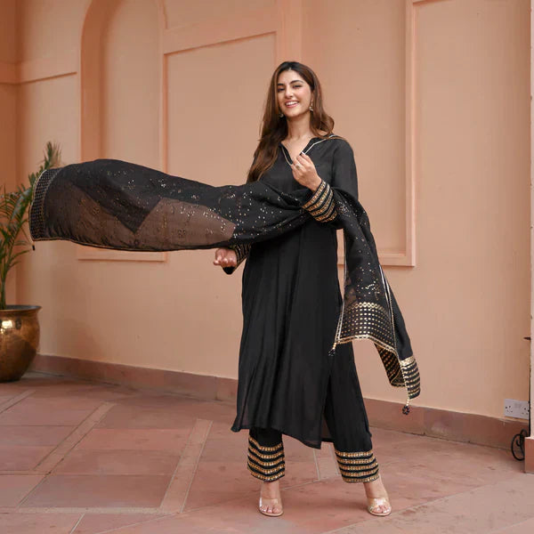 Anarkali Suit Set & Pant With Dupatta
