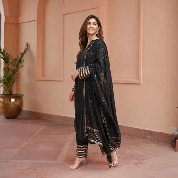 Anarkali Suit Set & Pant With Dupatta