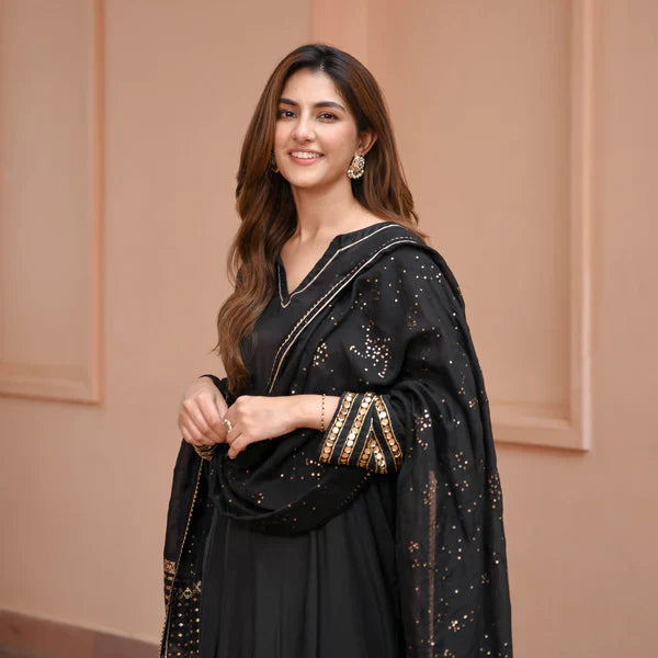 Anarkali Suit Set & Pant With Dupatta