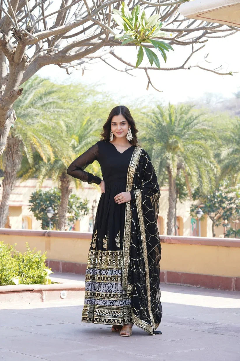 PREMIUM DESIGNER GOWN WITH DUPATTA