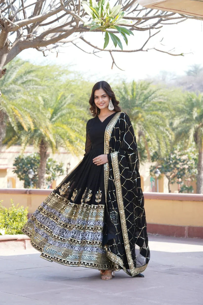 PREMIUM DESIGNER GOWN WITH DUPATTA