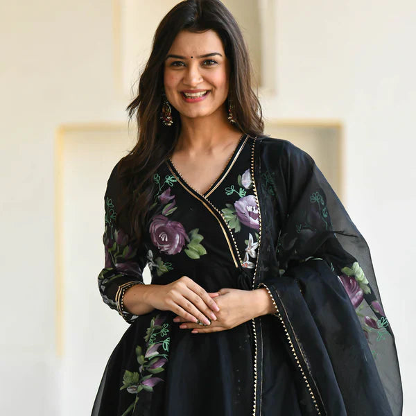 Anarkali Suit Set & Pant With Dupatta