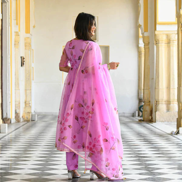 Anarkali Suit Set & Pant With Dupatta