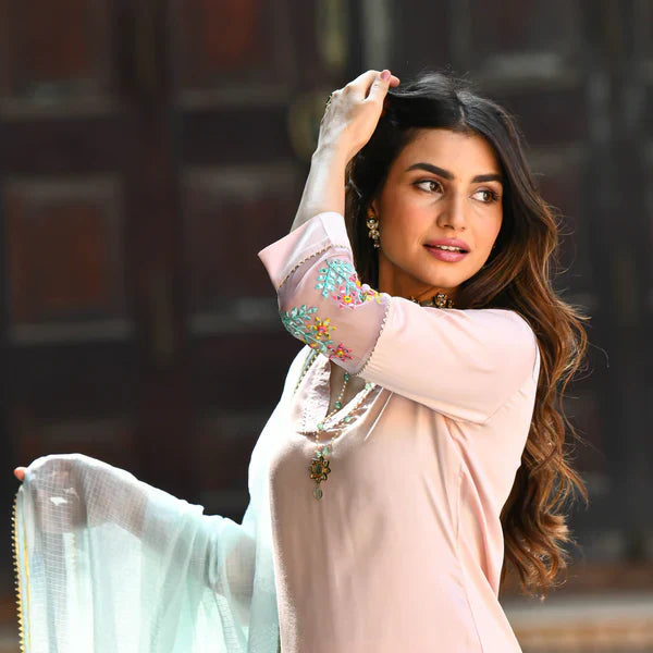 Anarkali Suit Set & Pant With Dupatta