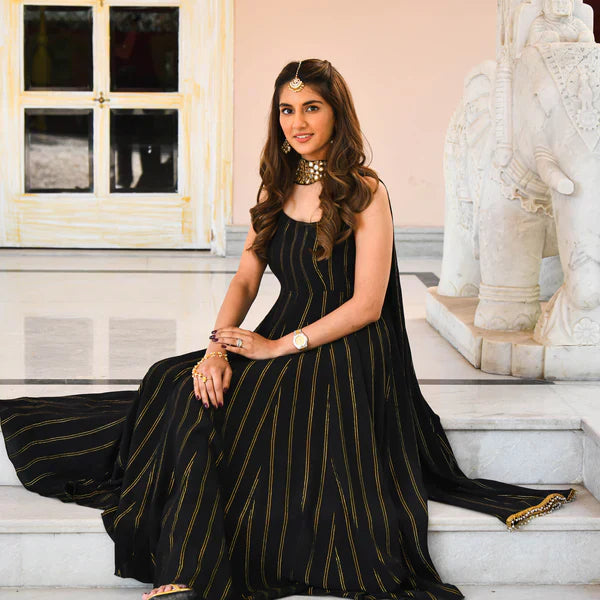 Anarkali Suit Set & Pant With Dupatta