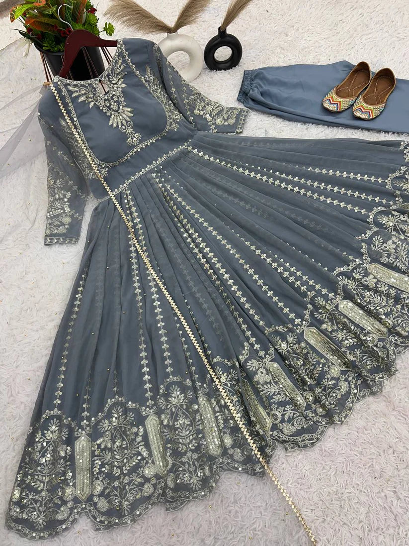 PREMIUM DESIGNER GOWN WITH DUPATTA